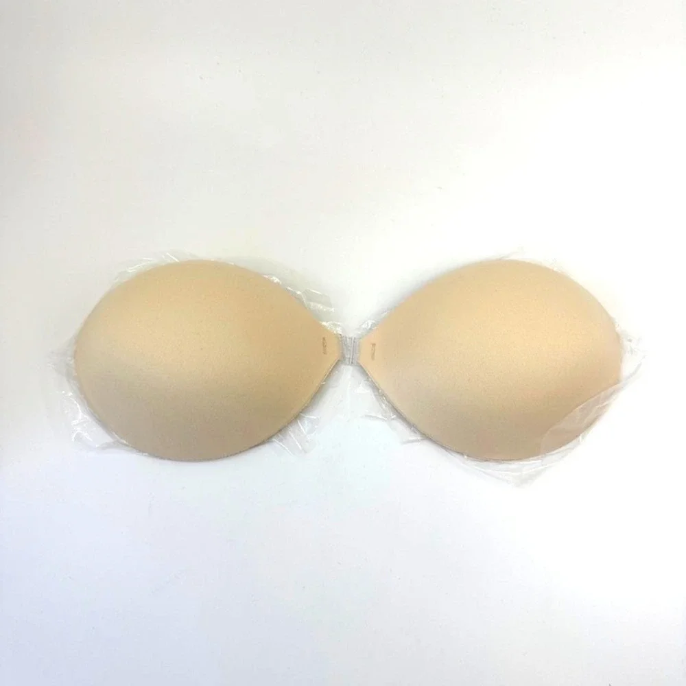 BOOMBA Magic Padded Sticky Bra Sand Size E Adhesive Strapless Backless Cleavage
